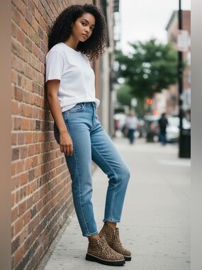 Stylish Leopard Print Ankle Booties